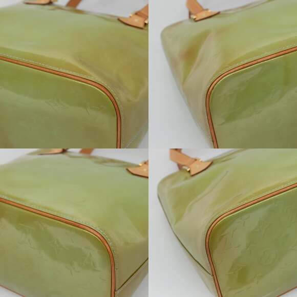 LOUIS VUITTON Monogram Vernis Houston Hand Bag Baby Blue M91005 - Picture 10 of 12